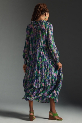 The Marais Printed Chiffon Maxi Dress