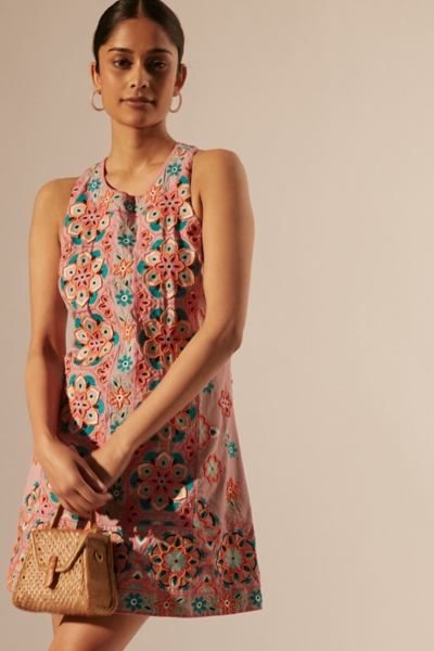 knee length dresses for ladies Tropic Flair Mini Shift Dress
