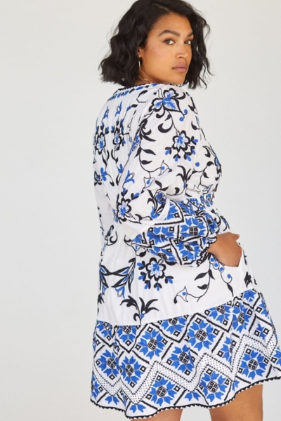 Sweetheart Embroidered Mini Dress | Nuuly