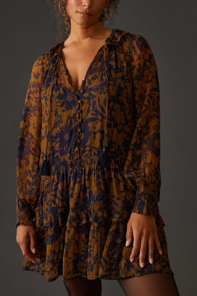 The Marais Printed Chiffon Mini Dress | Nuuly
