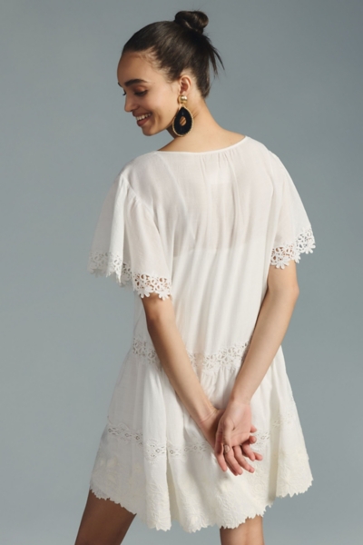 Lace-Trimmed Mini Dress | Nuuly