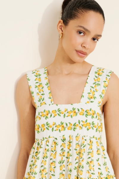 Helena Square-Neck Babydoll Dress | Nuuly