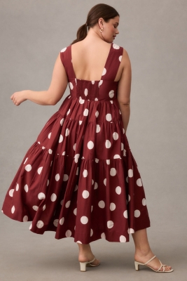 Helena Square-Neck Babydoll Dress