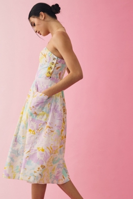 Sleeveless Sweetheart Corset A-Line Dress