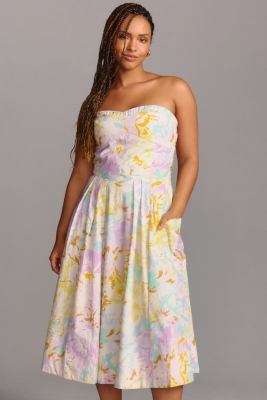 Sleeveless Sweetheart Corset A-Line Dress