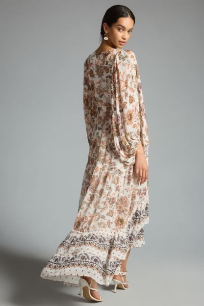 V-Neck Long-Sleeve Maxi Dress | Nuuly