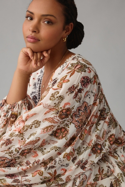 V-Neck Long-Sleeve Maxi Dress | Nuuly