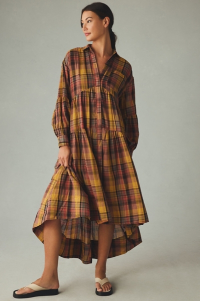 Long-Sleeve Tiered High-Low Dress | Nuuly
