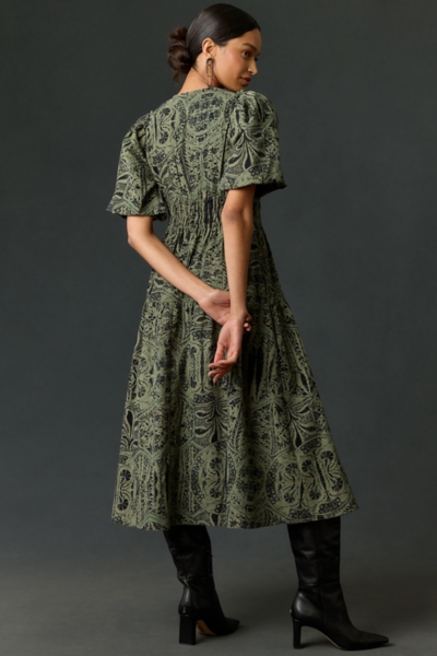 green emerald velvet dress Corduroy Midi Dress for Women Cute Crew Neck Sleeveless Button Down Dresses  Solid Casual Loose Dress with Pocket Army Green at Amazon Women's Clothing  store main image 0