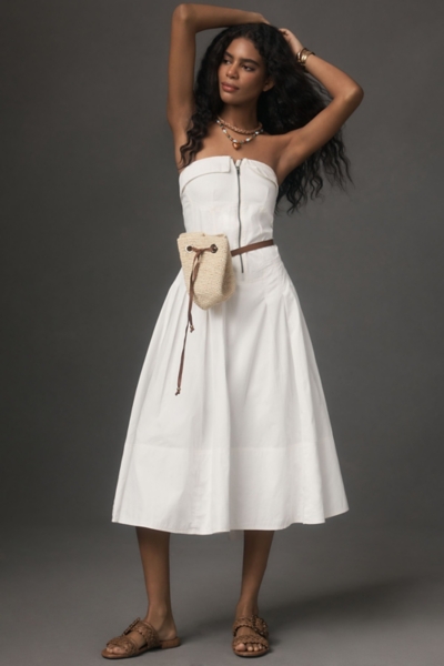 Strapless Twofer Midi Dress | Nuuly