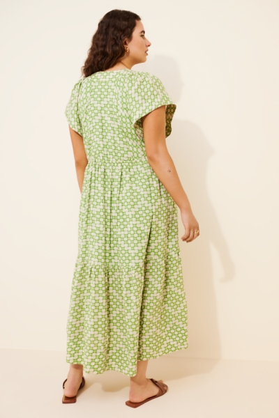 chinese dress ladies Button Down Dress Faith XL / Stone Green main image 0