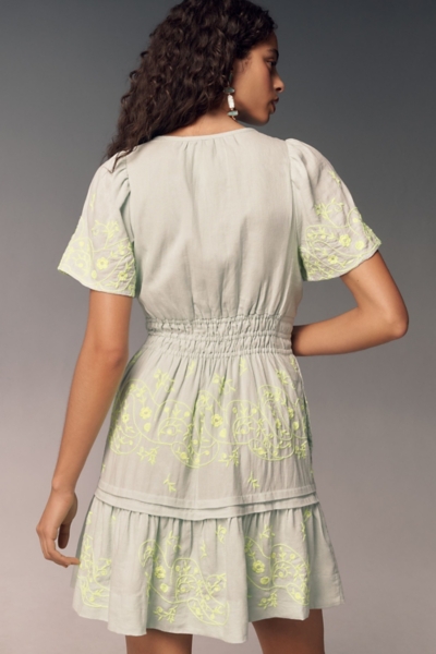 The Somerset Mini Dress: Embroidered Linen Edition | Nuuly