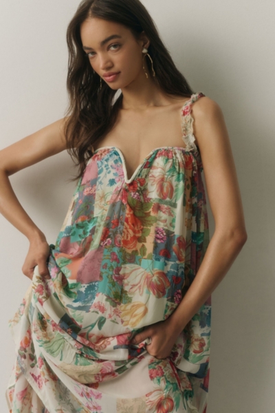 Chiffon Shift Midi Dress | Nuuly