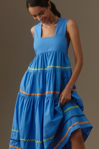 Sleeveless Tiered Babydoll Midi Dress | Nuuly