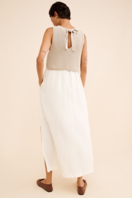 Sleeveless Sweater Twofer Maxi Dress Nuuly