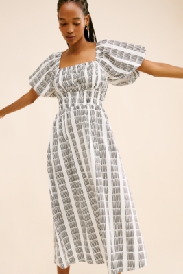 【yourmle】PUFF SLEEVE RIBBON DRESS PUFF SLEEVE RIBBON DRESS
