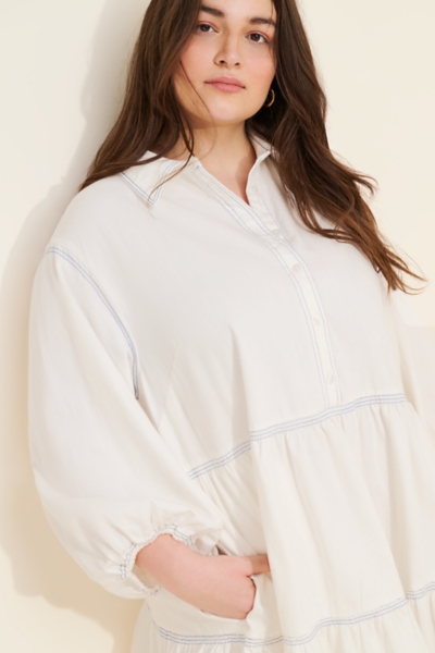 The Bettina Tiered Shirt Dress: Mini Edition | Nuuly