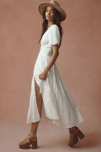 a line button front dress A-Line Button Front Dress