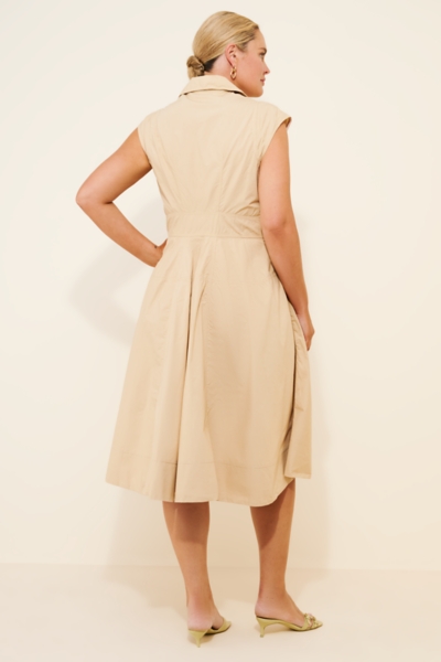 Short-Sleeve V-Neck Wrap Midi Shirt Dress | Nuuly