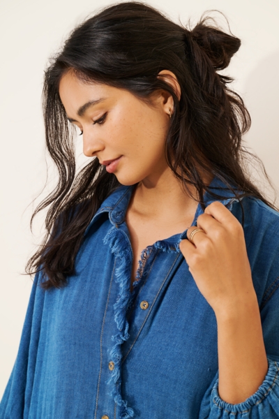 The Bettina Tiered Shirt Dress: Denim Edition | Nuuly