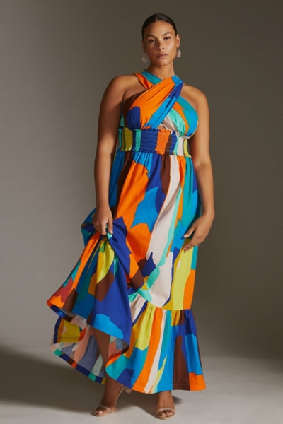 Printed Halter Maxi Dress | Nuuly