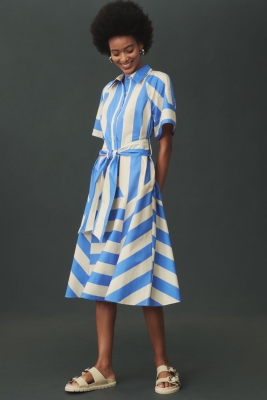 Short Sleeve Tie Waist Midi Dress Nuuly