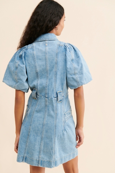 white christmas dresses Aura Denim Mini Dress | Sea Spray Wash