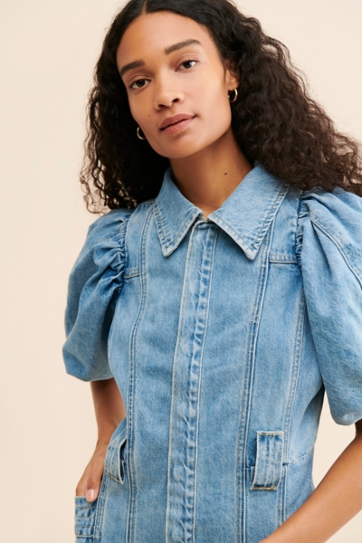 aureta denim puff sleeve dress A denim mini can do no wrong Our Celia Mini Dress is available now on  @revolve