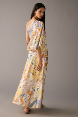 One-Shoulder Printed Dress