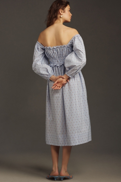 lovell smocked midi dress Every woman needs a black dress and this fall we are loving our Lovell  Smocked Midi Dress