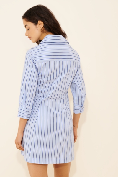 Wrap Stretch Poplin Shirtdress | Nuuly