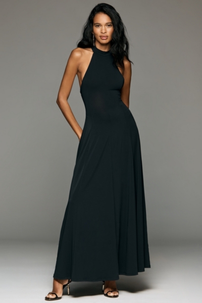 navy blue dress for baby girl A Line Dark Grey Long Chiffon Mother of the Bride Dress with Slit