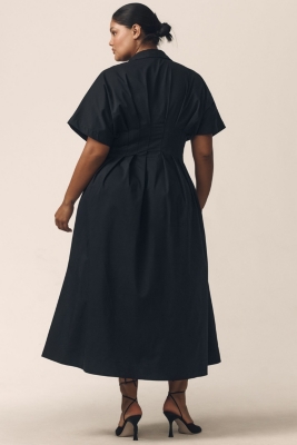 The Tobie Button-Front Pleated Shirt Dress | Nuuly