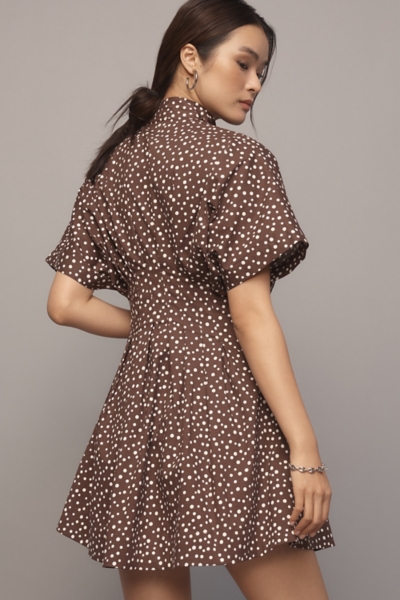 The Tobie Mini Shirt Dress: Tie Neck Edition | Nuuly