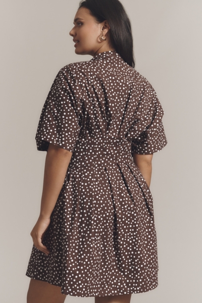 knee length dresses for ladies Haddie Collared Mini Dress