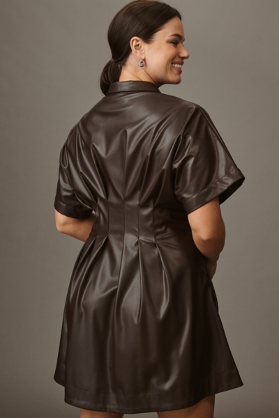 knee length dresses for ladies Leather Brandi Dress – Retrofete main image 0