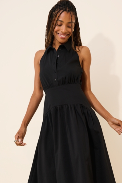 drop waist shirt dress The White / L its the perfect piece to take you from desk to dinner with effortless polish. The Tobie Drop-Waist Midi Shirt