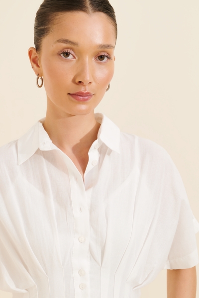 Tobie Short-Sleeve Collared Midi Dress | Nuuly