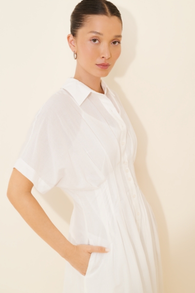 Tobie Short-Sleeve Collared Midi Dress | Nuuly