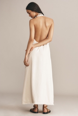 The Caroline Sleeveless Tie-Neck Mini Dress