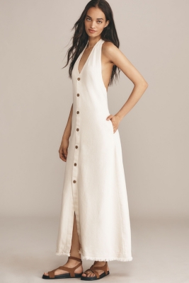 The Caroline Sleeveless Tie-Neck Mini Dress
