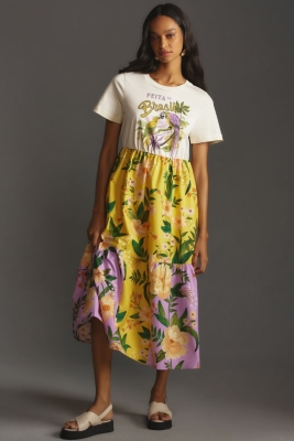 Tiered t shirt dress discount