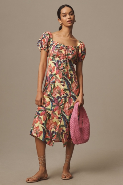 chinese dress ladies The Paradiso - Linen Sweetheart Mini Dress main image 1