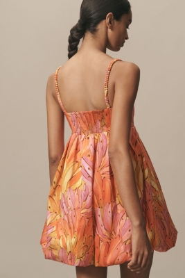 Sleeveless Bubble-Hem Mini Dress