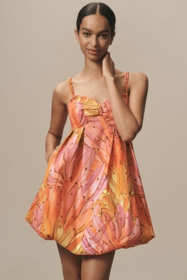 Sleeveless Bubble-Hem Mini Dress