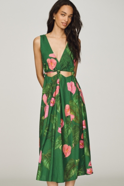 light pink button down dress Liv Pink Button Up Maxi Dress main image 0