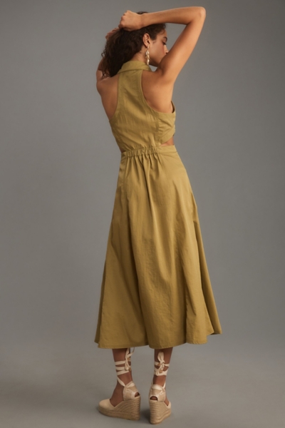 off the shoulder sage green dress Sage Satin One-Shoulder Sloane Maxi Dress