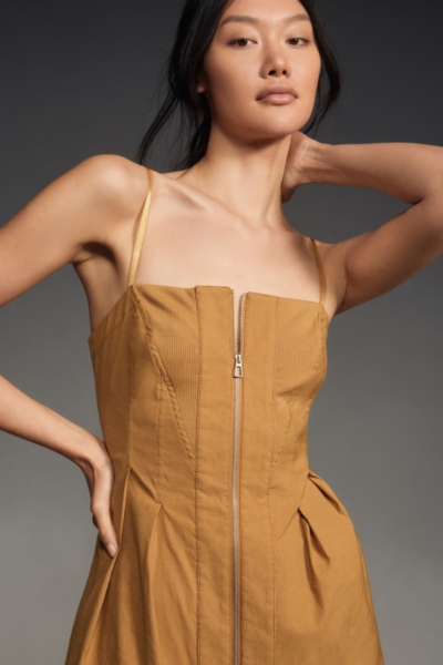 Structured Zip-Front Mini Dress | Nuuly