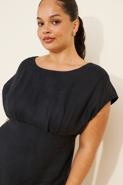Wrap Back Linen Midi Dress | Nuuly