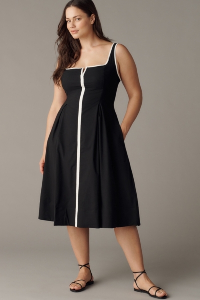 strapless formal dress with neck scarf Lady Black Tie - Carter Gown - Strapless Corset Dress With Scarf